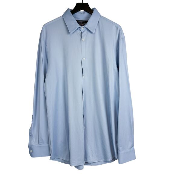 Mizzen+Main Spinnaker Blue Label Trim Fit Button Up Shirt - 2XL XXL - Picture 1 of 8